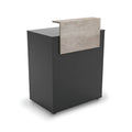 Mirplay Dylan Reception Desk - Black/Grey