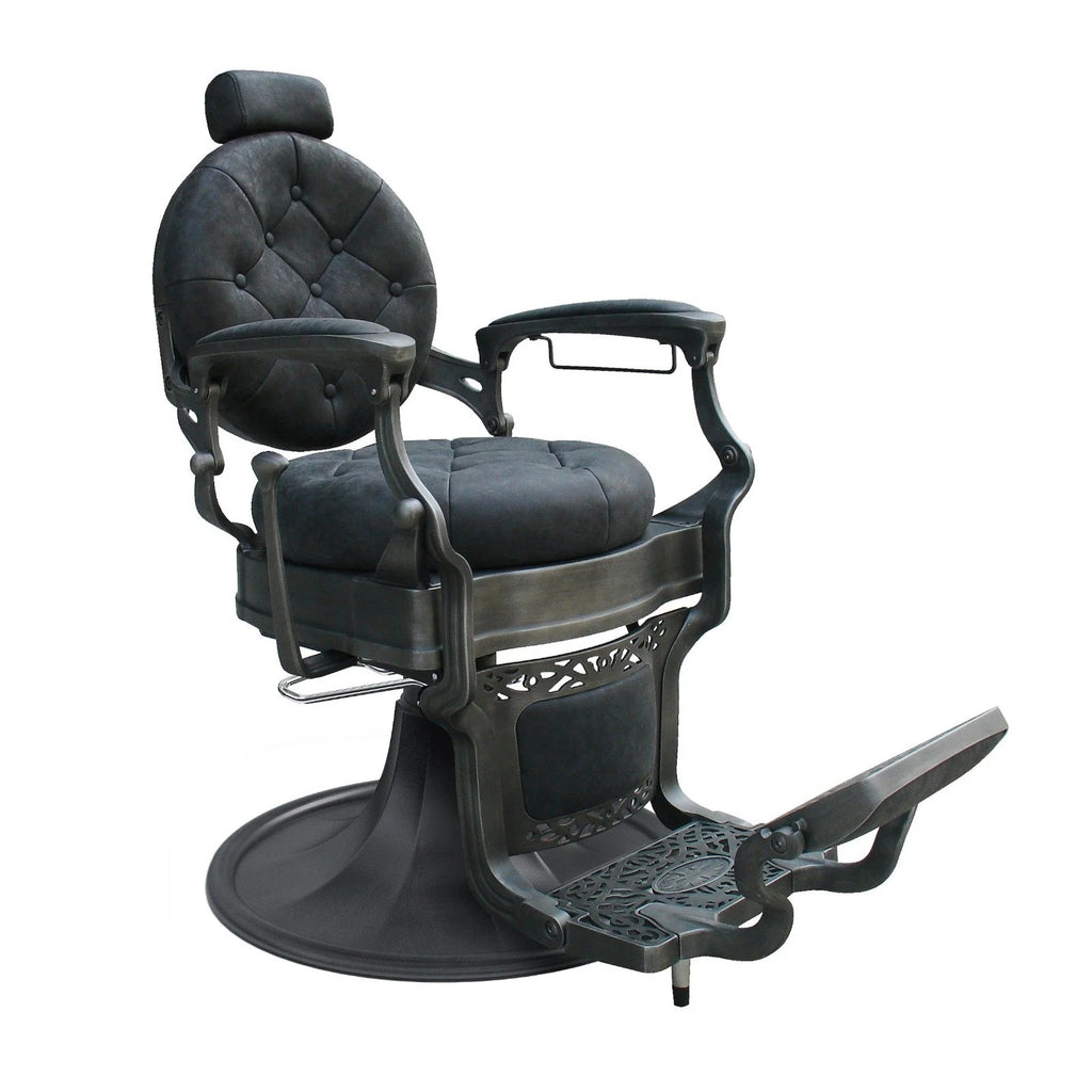 Mirplay Clint Vintage Style Barber Chair Black
