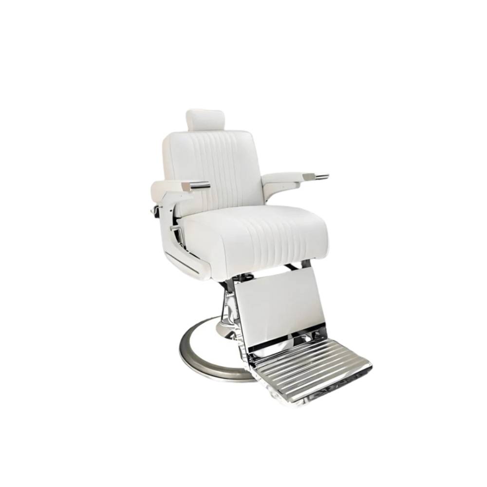 John Barber & Sons Premium New School Barber Chair White