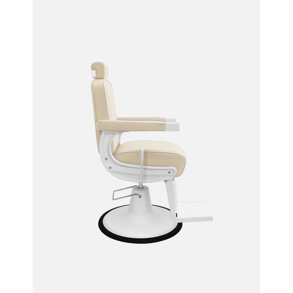 John Barber & Sons New School Barber Chair Cream White