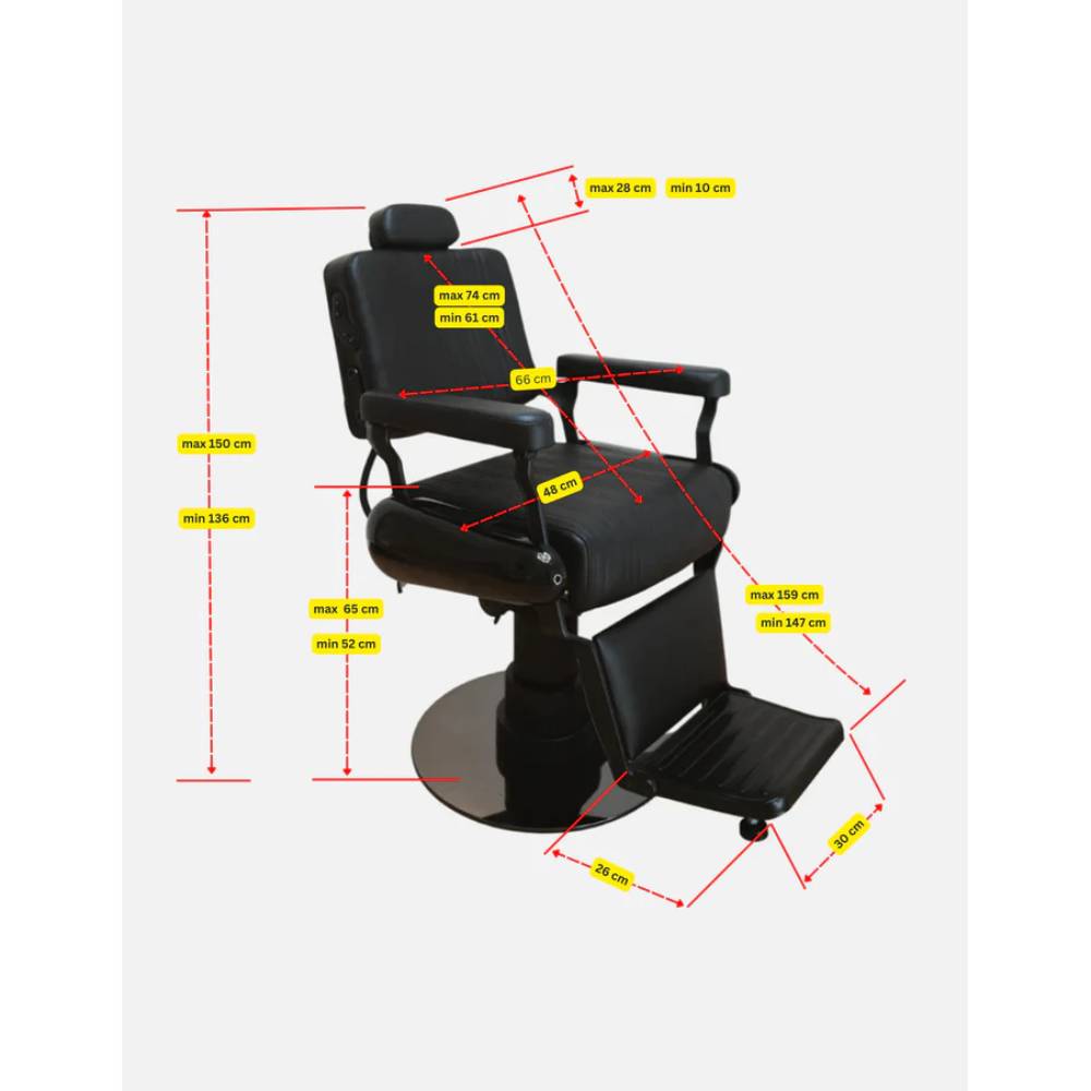 John Barber & Sons New School Wireless Electric Barber Chair Grey