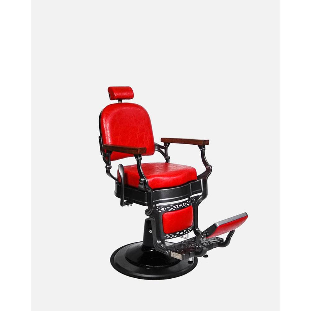 John Barber & Sons Monaco Vintage Barber Chair Red