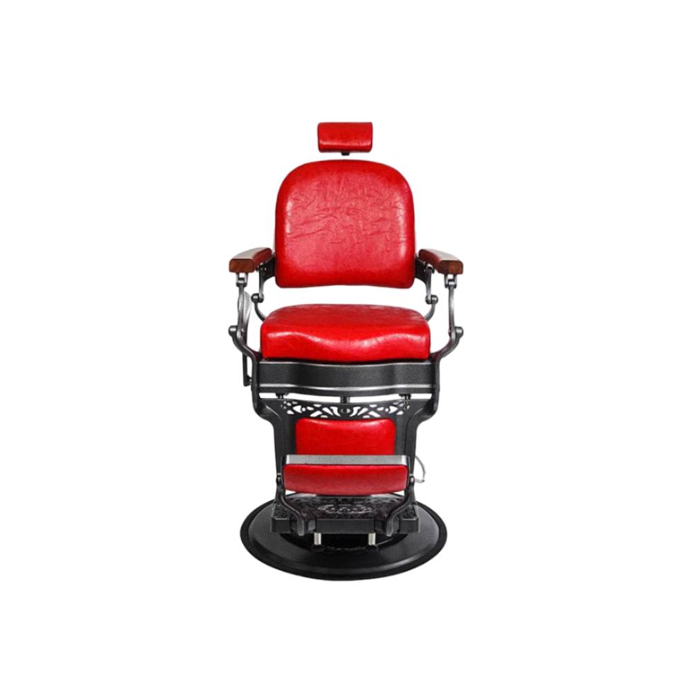 John Barber & Sons Monaco Vintage Barber Chair Red