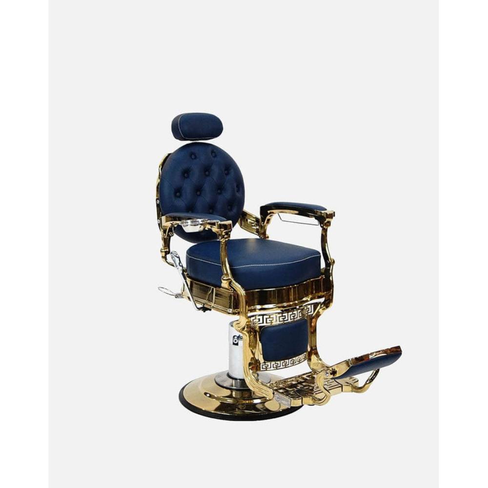 John Barber & Sons Tesoro Blue and Copper Barber Chair