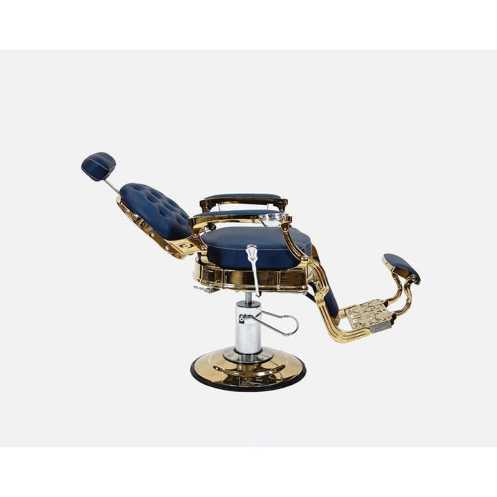 John Barber & Sons Tesoro Blue and Copper Barber Chair