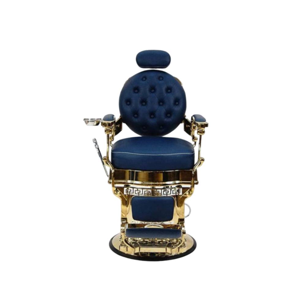 John Barber & Sons Tesoro Blue and Copper Barber Chair