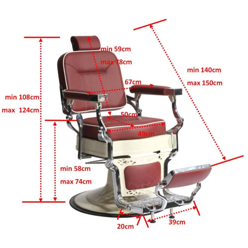 John Barber & Sons Retroria Gentle Black Barber Chair