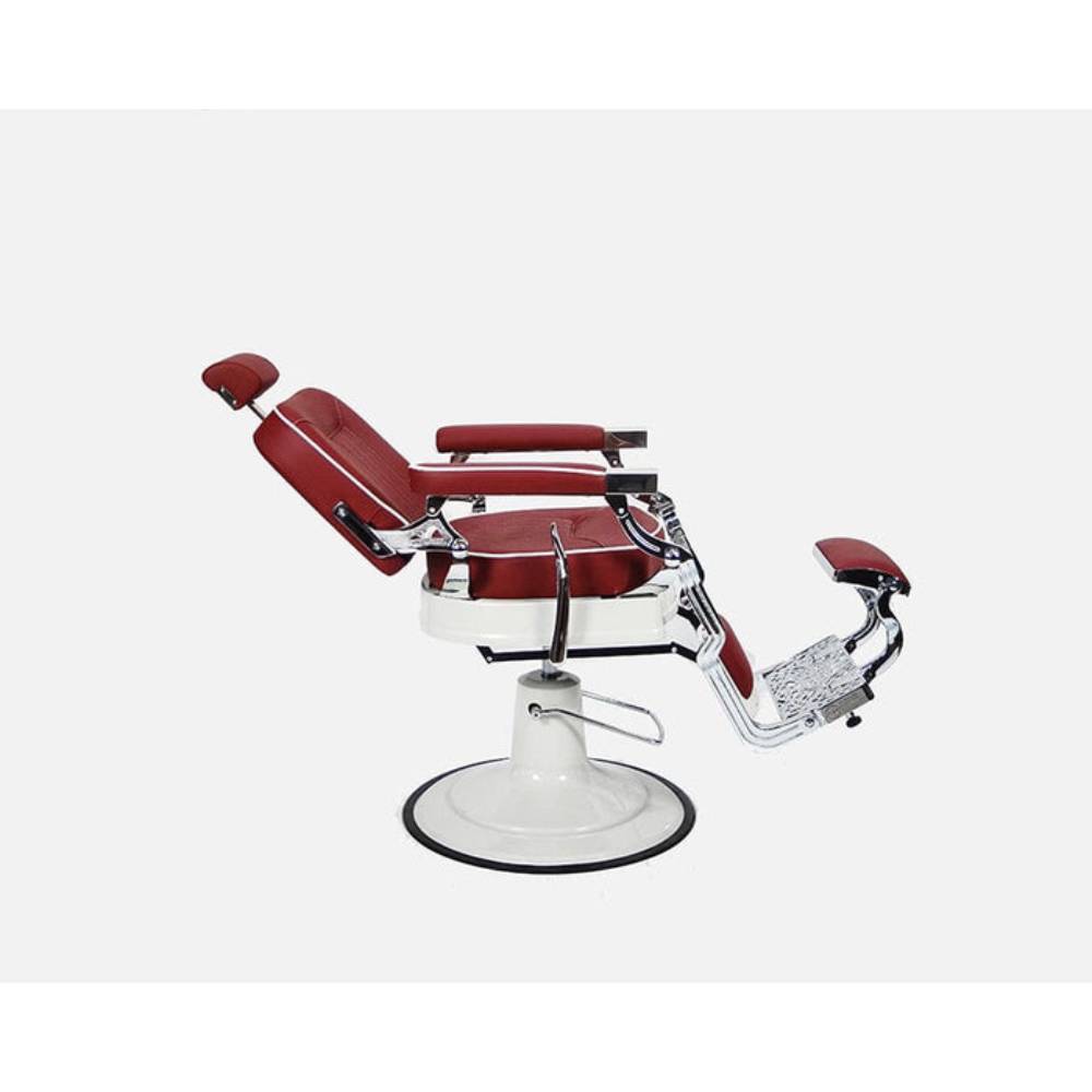 John Barber & Sons Retroria Red Barber Chair
