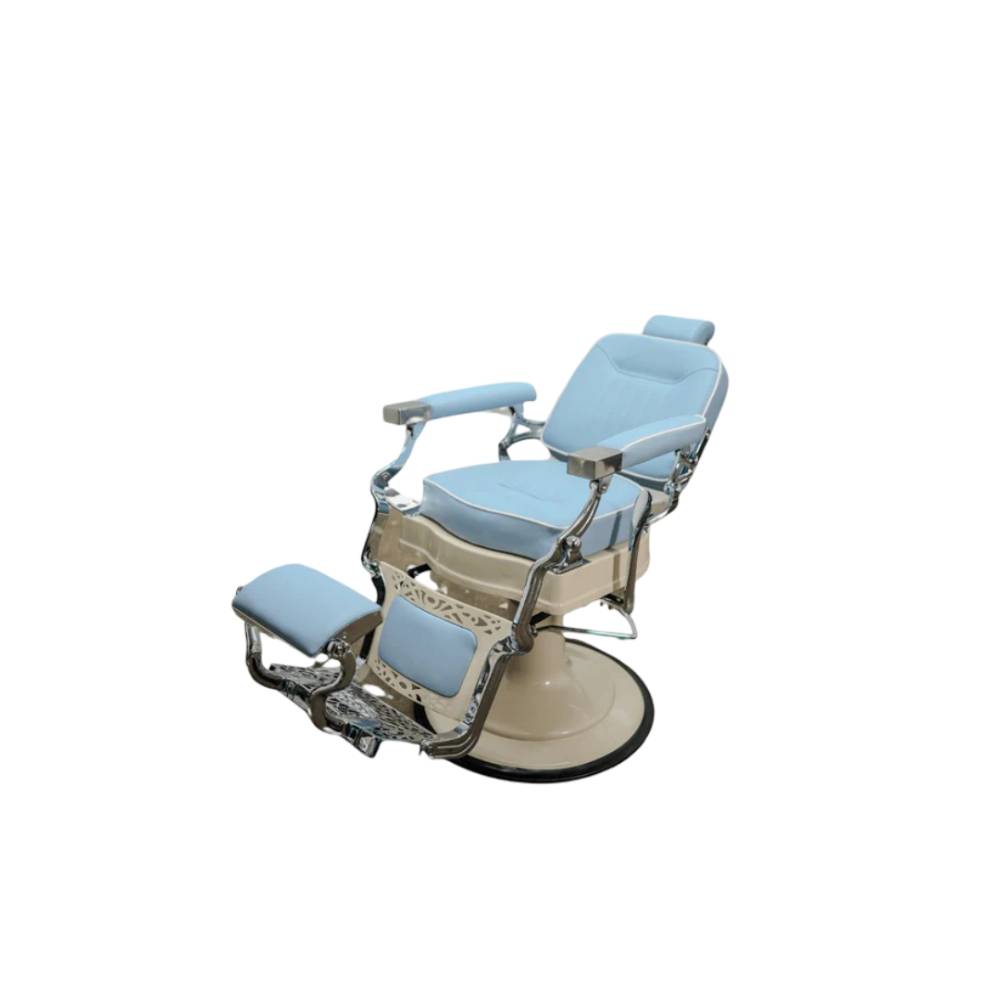 John Barber & Sons Retroria Light Blue Barber Chair