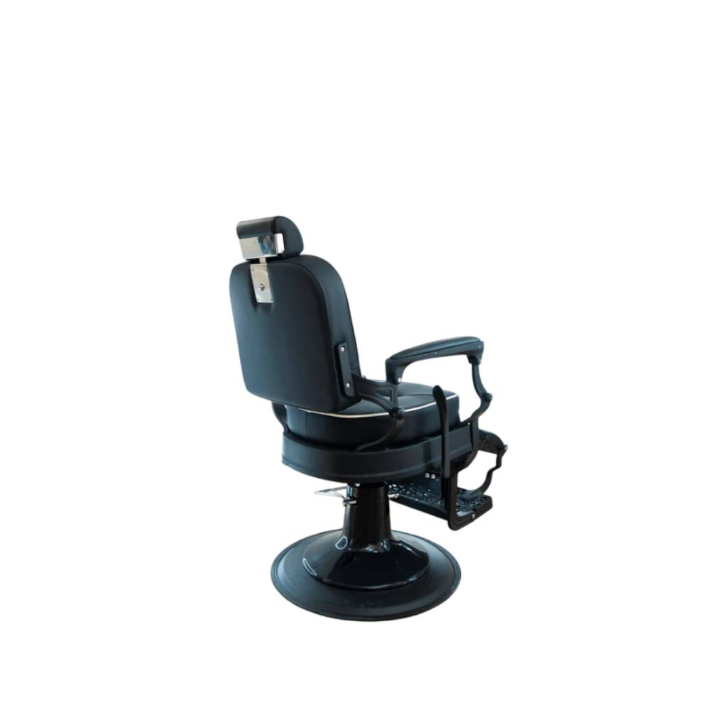 John Barber & Sons Retroria Matte Black Barber Chair