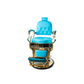 John Barber & Sons Oasis Blue & Gold Barber Chair