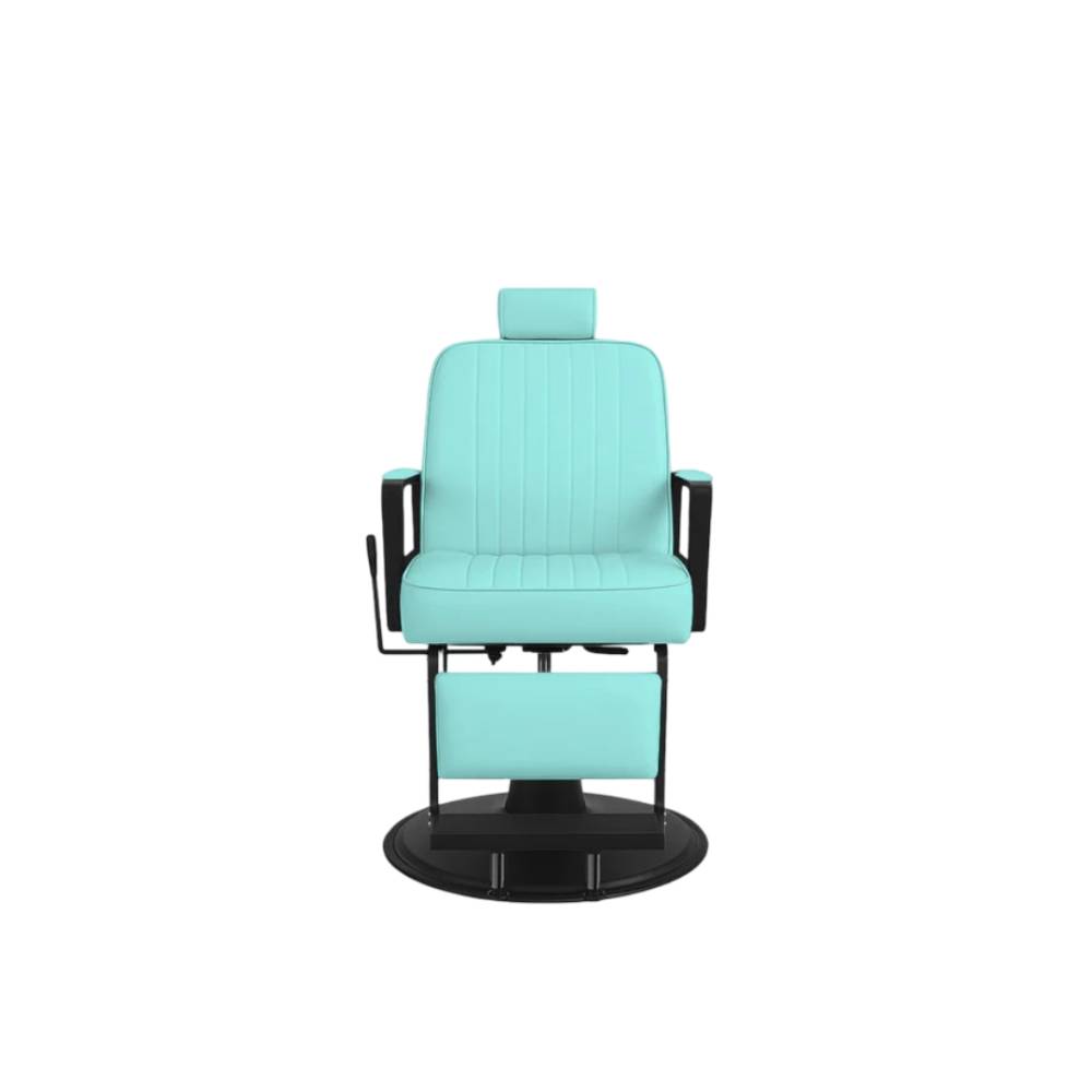 John Barber & Sons Plain Turquoise-Black Barber Chair