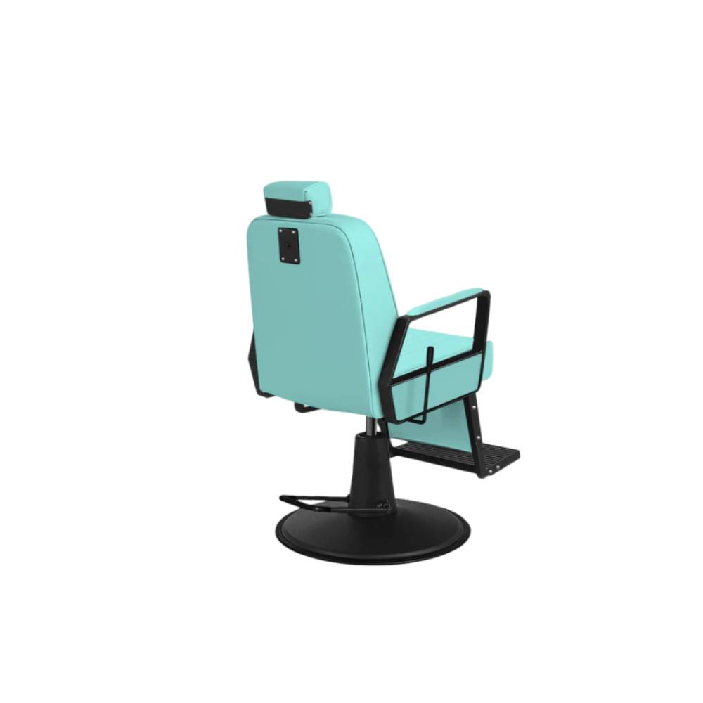John Barber & Sons Plain Turquoise-Black Barber Chair
