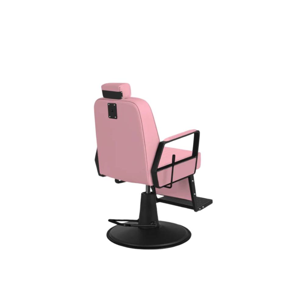 John Barber & Sons Plain Pink-Black Barber Chair