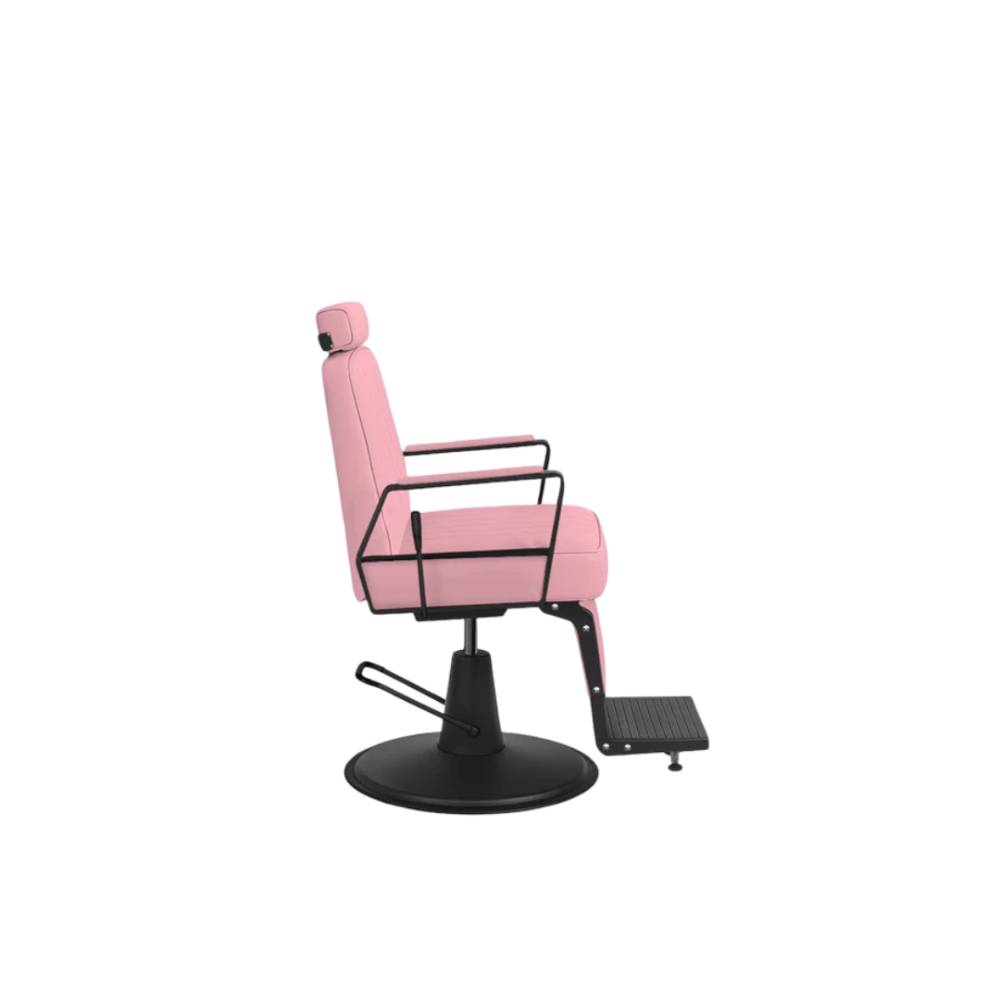 John Barber & Sons Plain Pink-Black Barber Chair