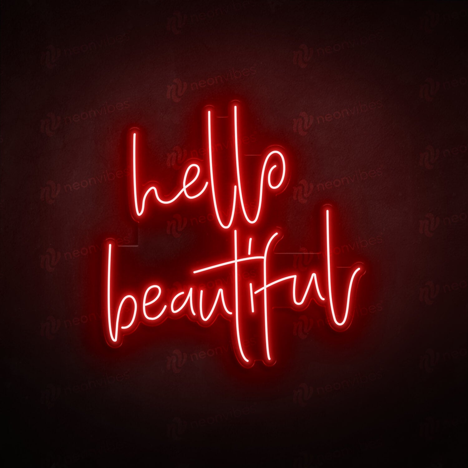 Neon Vibes Hello Beautiful Sign - Multiple Sizes and Colours