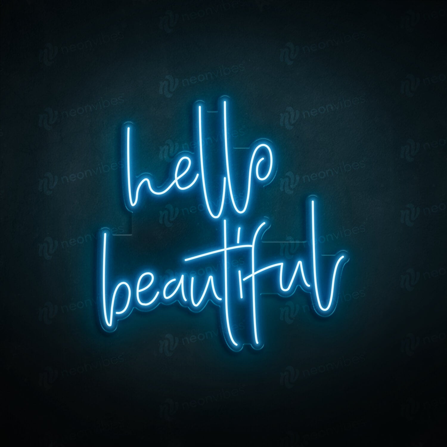 Neon Vibes Hello Beautiful Sign - Multiple Sizes and Colours