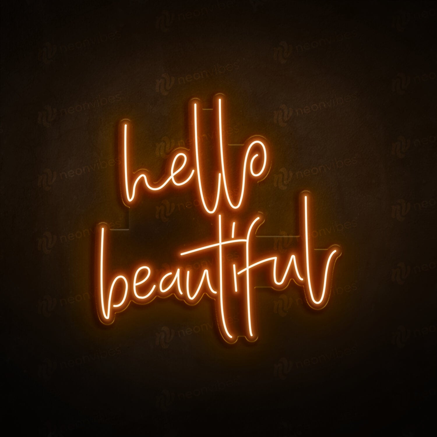Neon Vibes Hello Beautiful Sign - Multiple Sizes and Colours