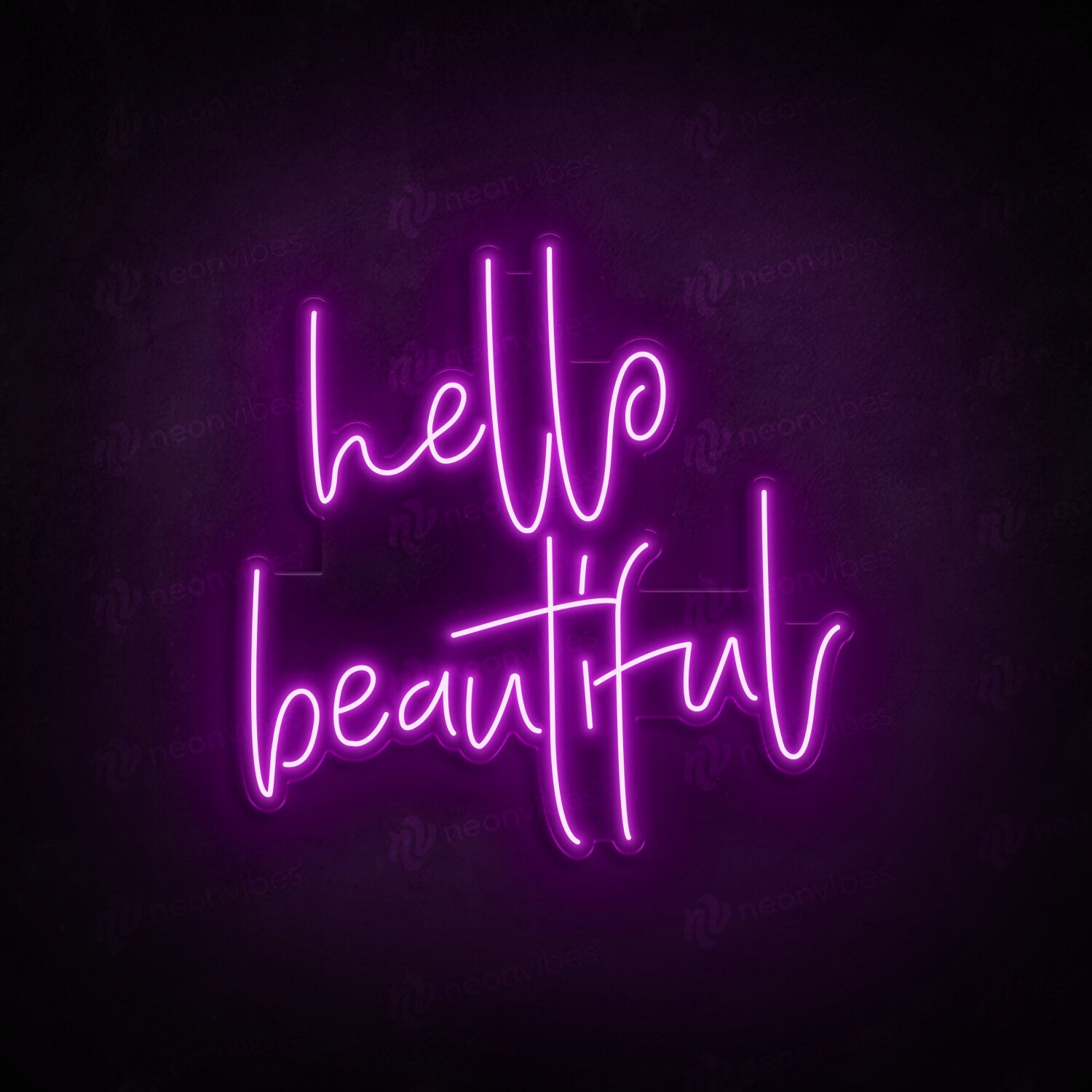 Neon Vibes Hello Beautiful Sign - Multiple Sizes and Colours
