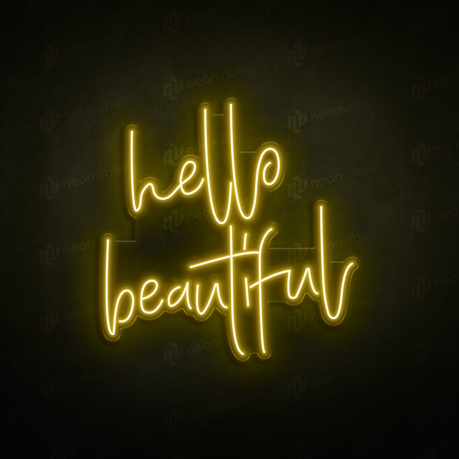 Neon Vibes Hello Beautiful Sign - Multiple Sizes and Colours