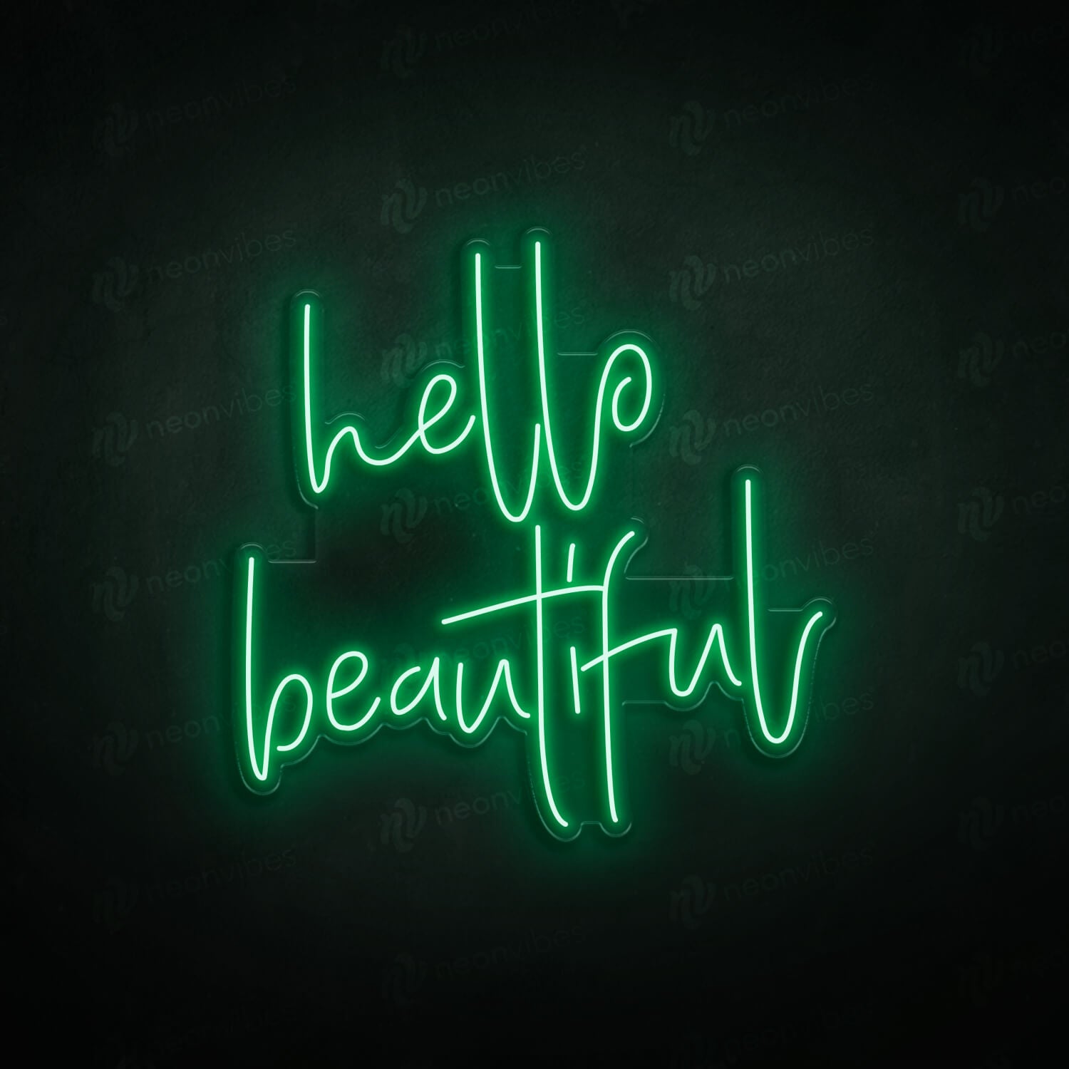 Neon Vibes Hello Beautiful Sign - Multiple Sizes and Colours