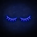 Neon Vibes Eyelash Sign - Multiple Sizes and Colours