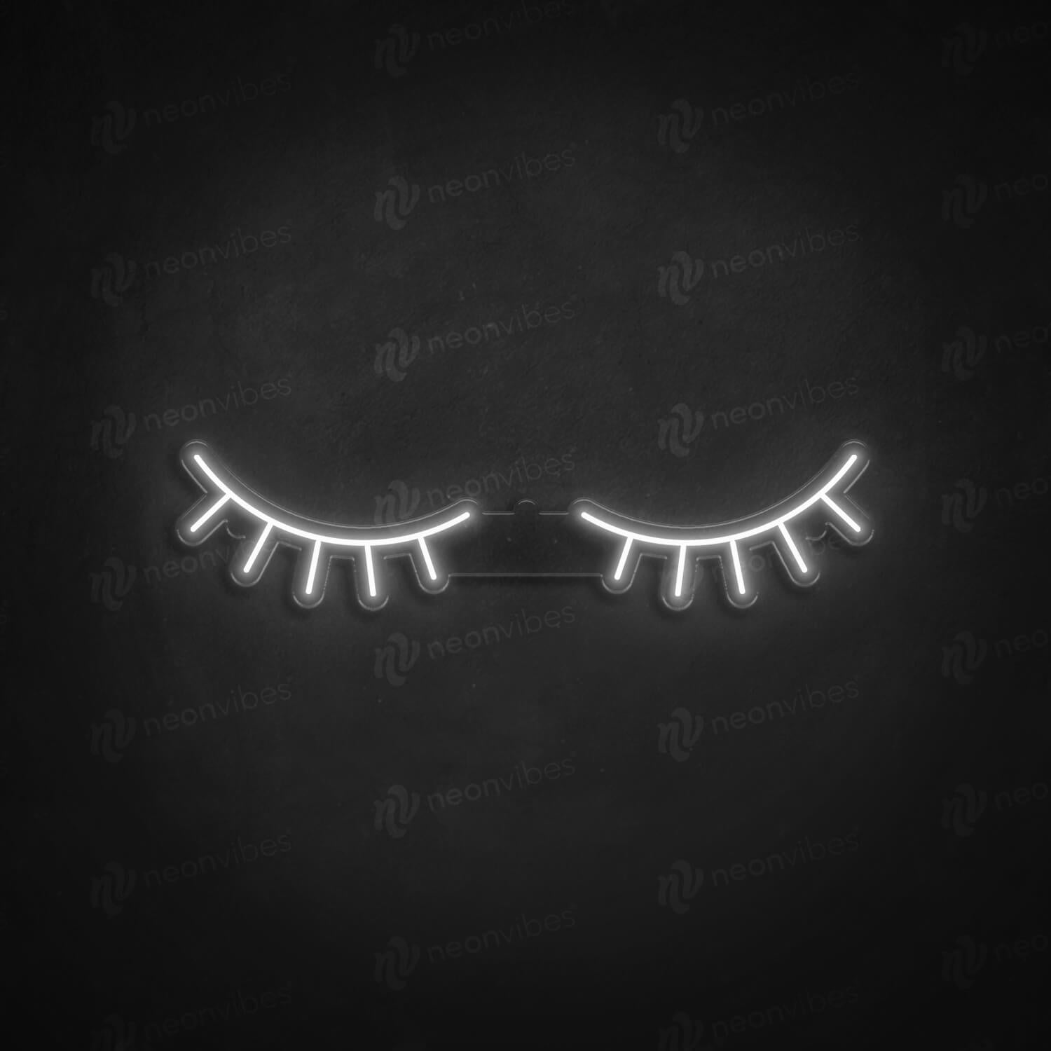 Neon Vibes Eyelash Sign - Multiple Sizes and Colours