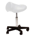 Affinity Saddle Stool  White