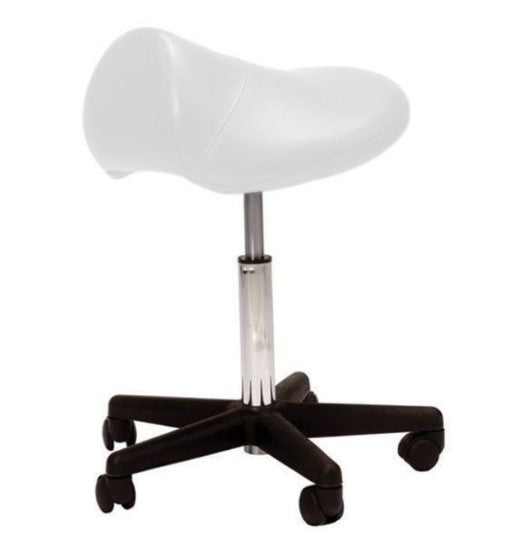 Affinity Saddle Stool  White