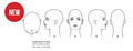 Pivot Point Ladies Magnetic Sketch Heads (5 Poses)