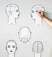 Pivot Point Ladies Magnetic Sketch Heads (5 Poses)