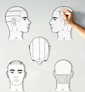 Pivot Point Mens Magnetic Sketch Heads (5 Poses)