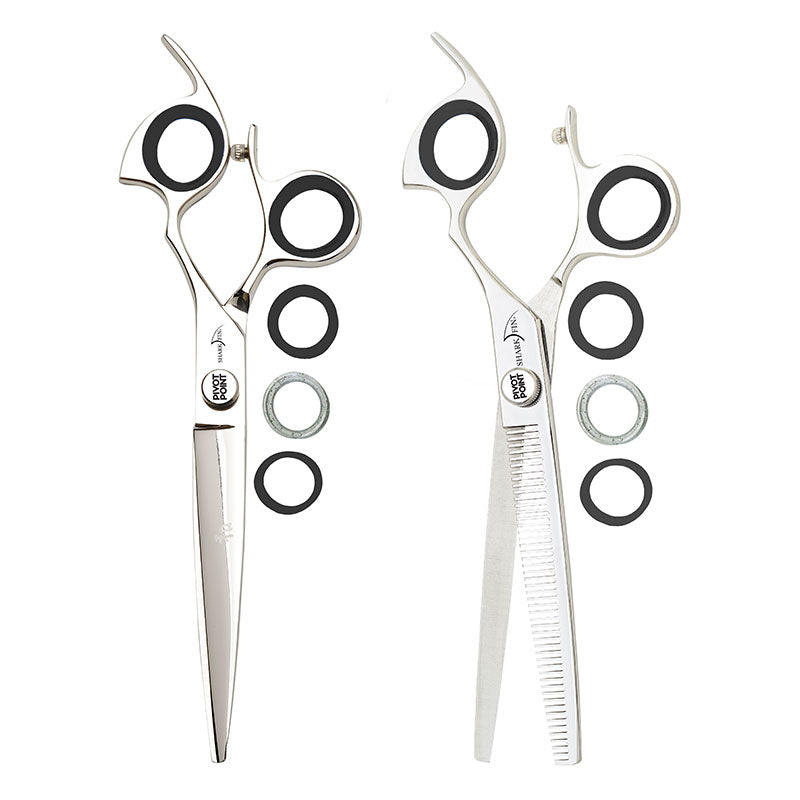 Pivot Point Shark Fin Barber Scissor Set 7"