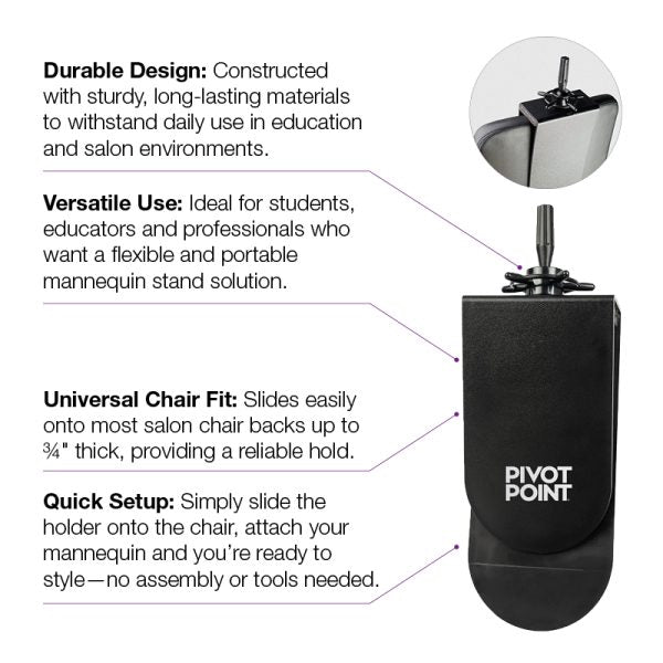 Pivot Point Mannequin Chair Holder
