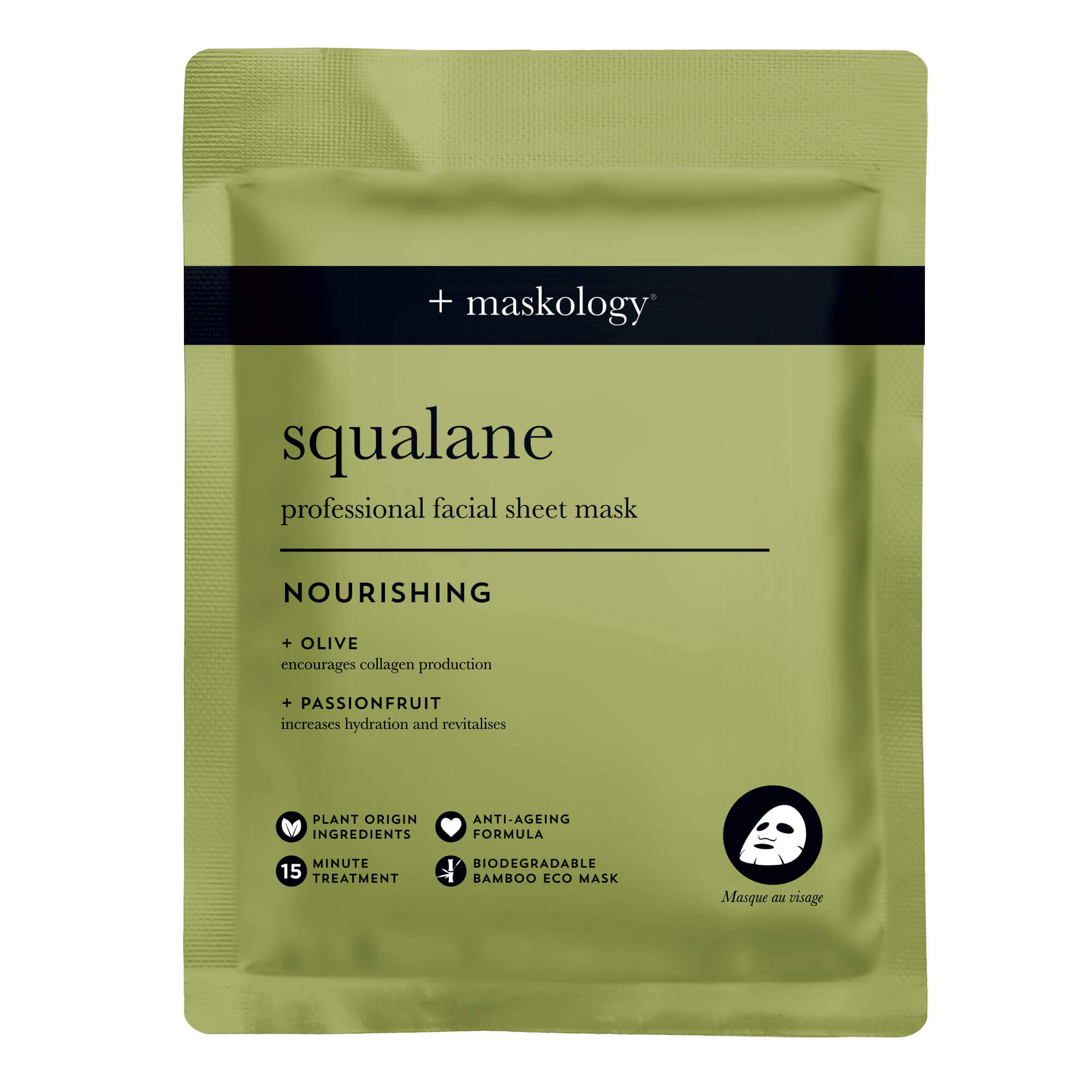 +maskology Squalene Nourishing Sheet Mask