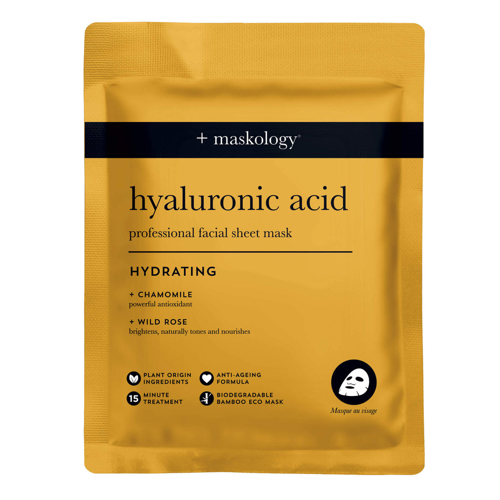+maskology Hyaluronic Acid Hydrating Sheet Mask