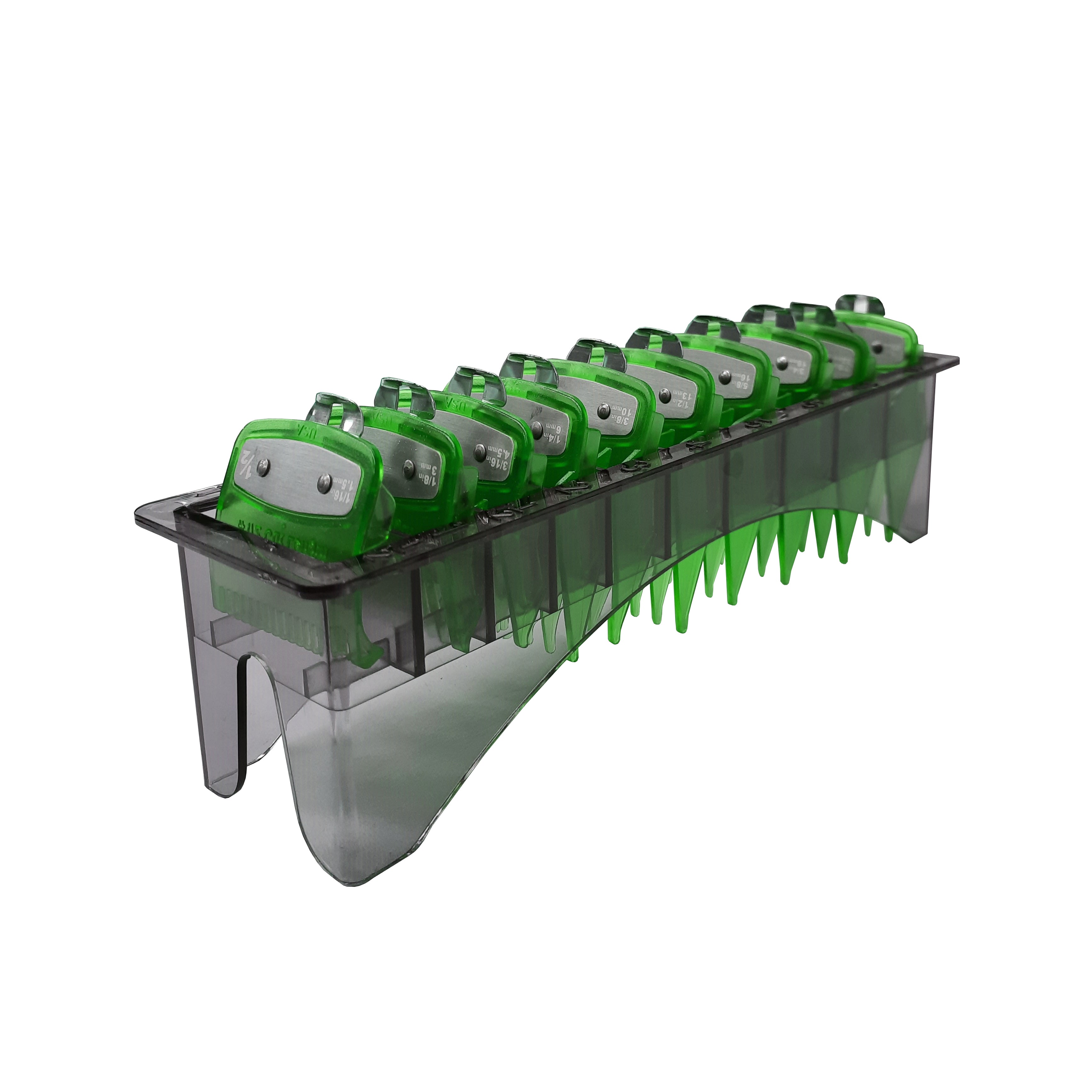 BarberStyle Transparent Green Premium Guards