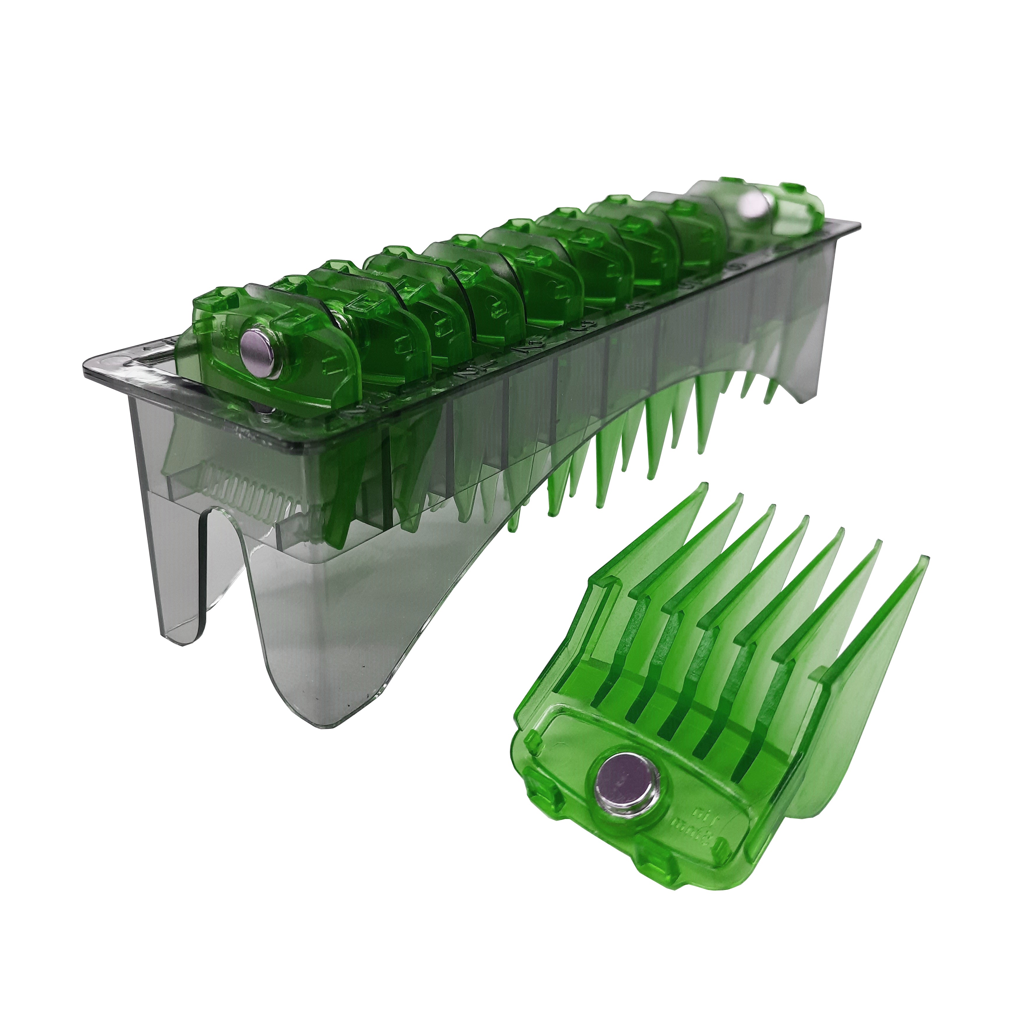 BarberStyle Transparent Green Premium Magnetic Guards