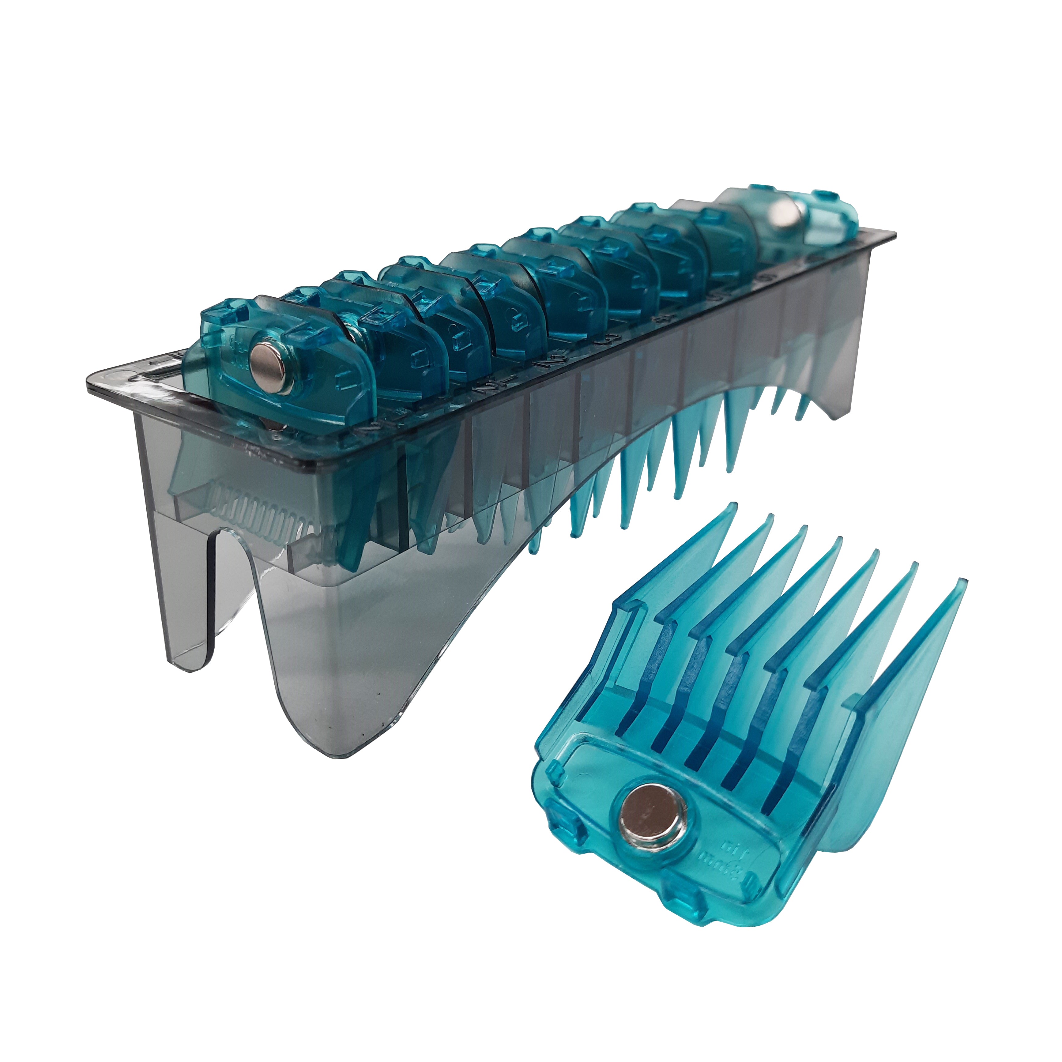 BarberStyle Transparent Blue Premium Magnetic Guards