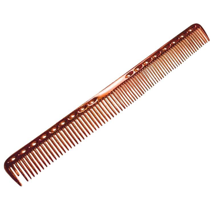 BarberStyle Rose Metal Comb Long