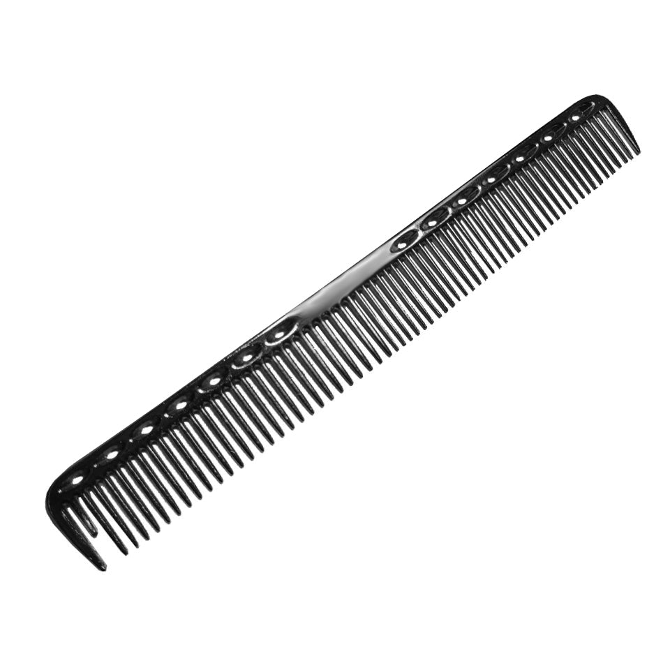 BarberStyle Metal Comb Black Chrome Short