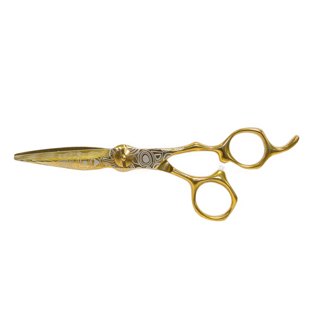 Vincere Ares Damascus Gold Scissors 5.5"