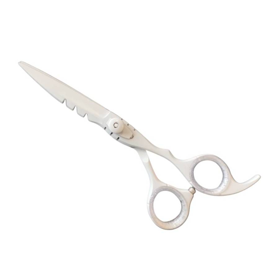 BarberStyle White Japanese Nero Scissors 6"