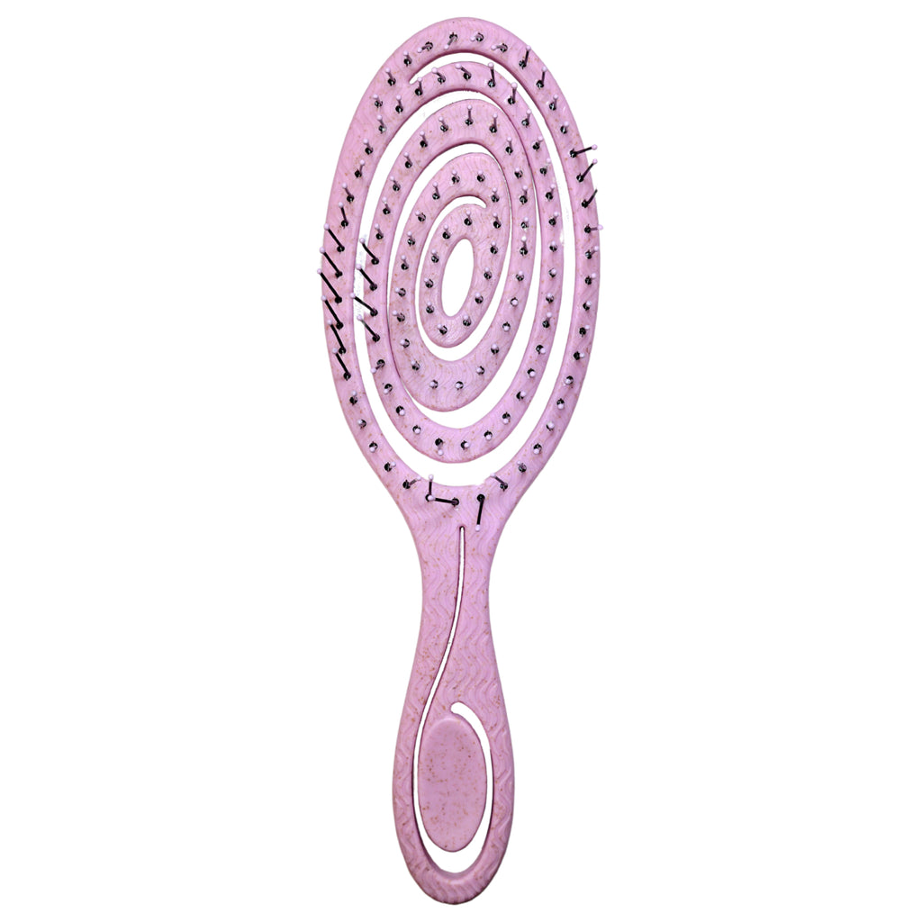 Hair Theory Straw Hair Brush Pink