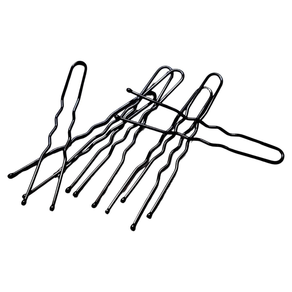 Hair Theory 2" Black Waved Fine Hairpins (500)