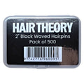 Hair Theory 2" Black Waved Hairpins (500)