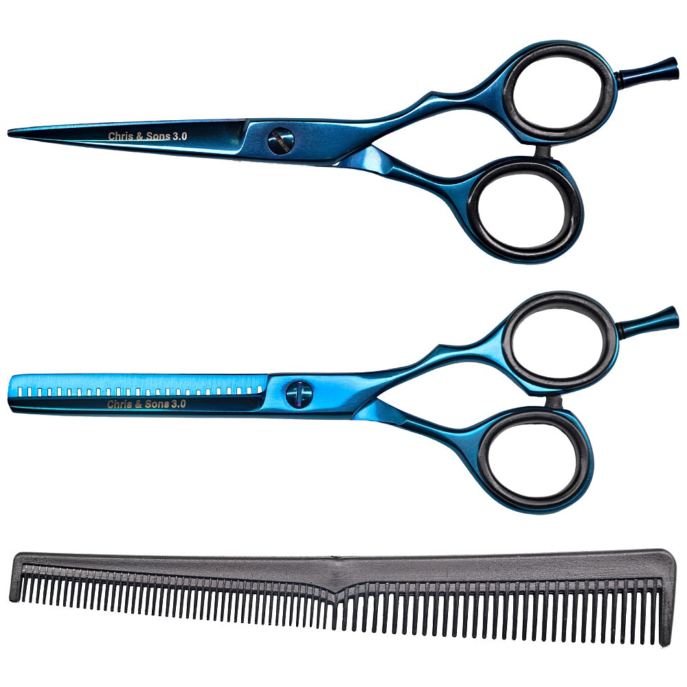 C&S Blue Scissors & Thinning Set 5.5"