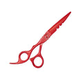 BarberStyle Red Japanese Nero Left Handed Scissors 6"