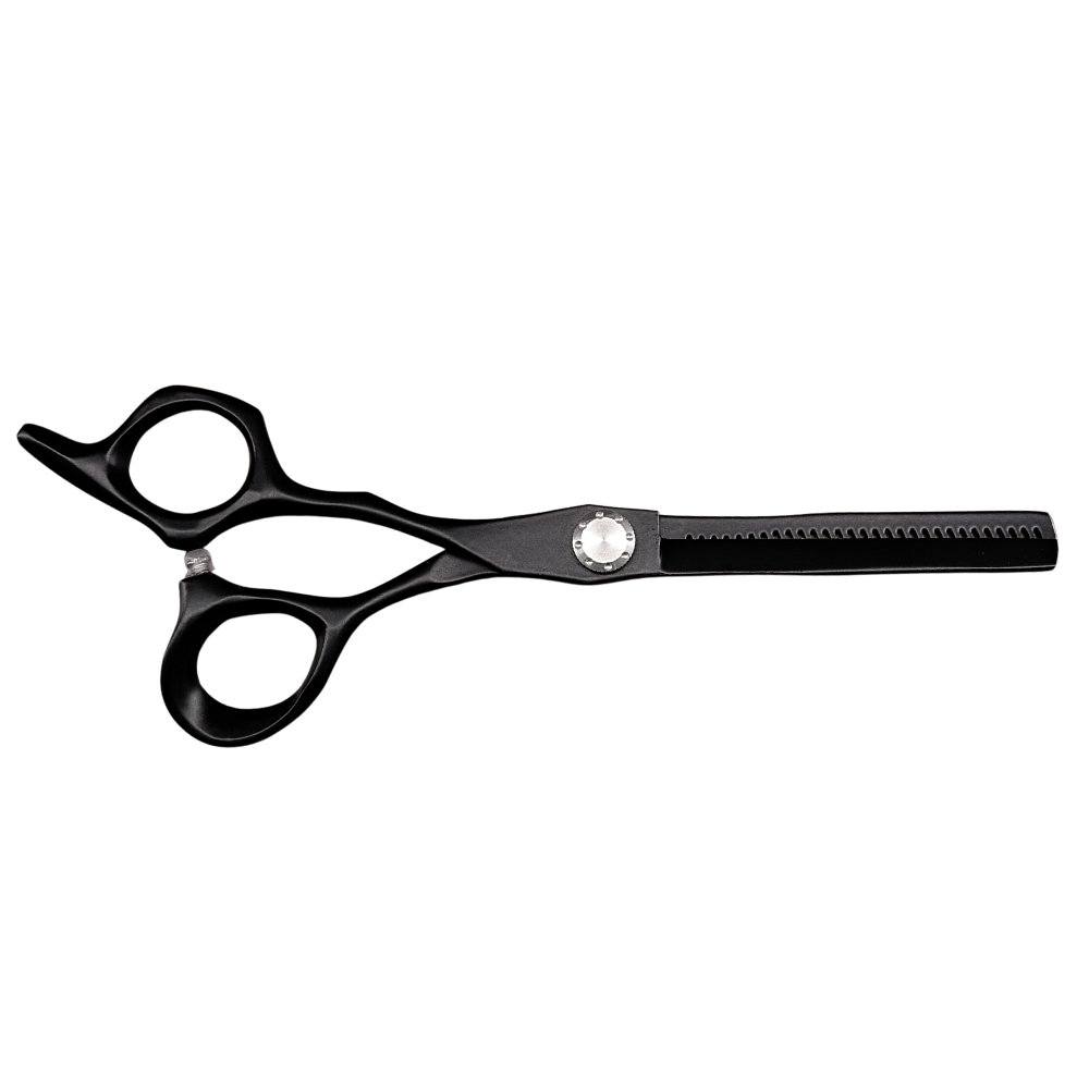 Vincere Hades Black Left Handed Thinning Scissors 6"