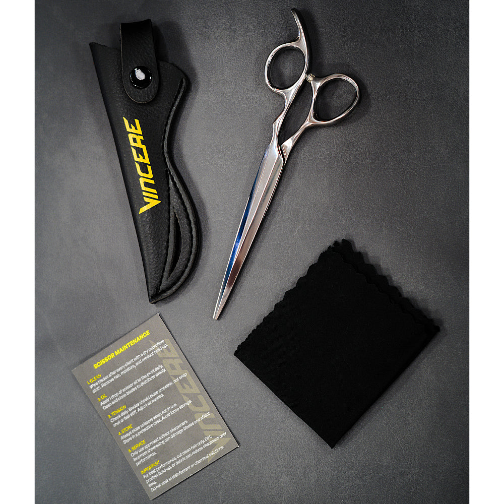 Vincere Whisper Knight Silver Scissors 6.5"